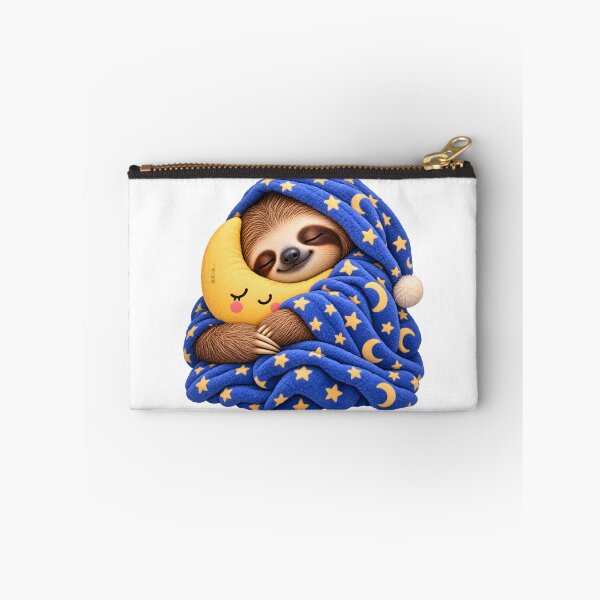Item preview, Cozy Sleeping Sloth with Moon Pillow designed and sold by TinyWeird.