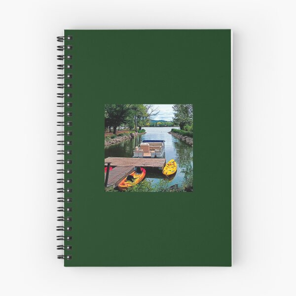 Item preview, Kayak and Boat on Gorgeous Lake designed and sold by DaezieDepictions.