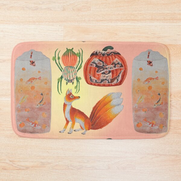 Item preview, Pumpkin animal collage mix media designed and sold by WolfRaven Creations.