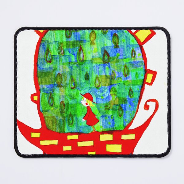 Item preview, Little Girl Walking with Red Flag designed and sold by pon-pon-55.