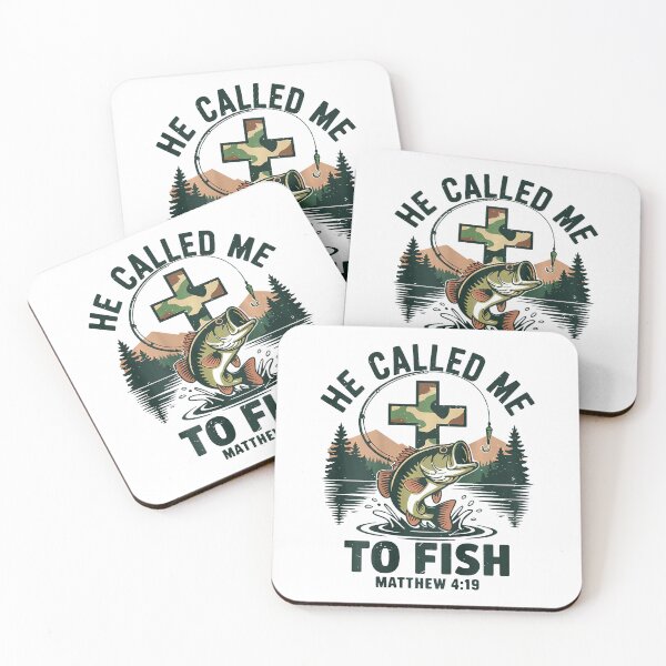 Item preview, He Called Me to Fish Christian Bass Fishing designed and sold by Glow-Paw-Studio.