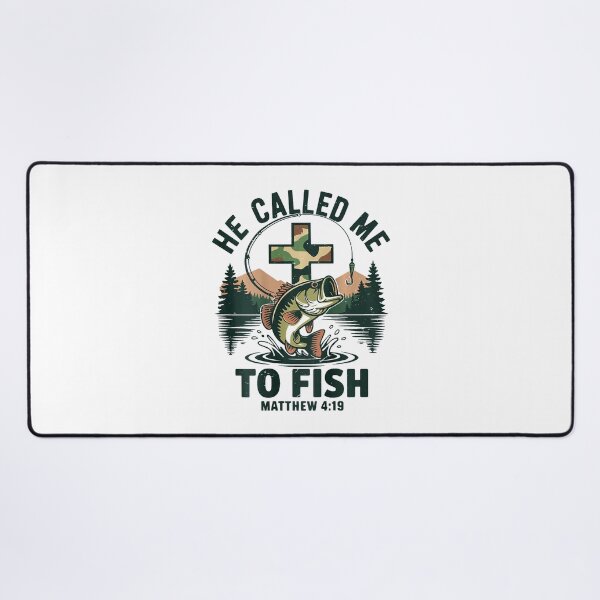 Item preview, He Called Me to Fish Christian Bass Fishing designed and sold by Glow-Paw-Studio.