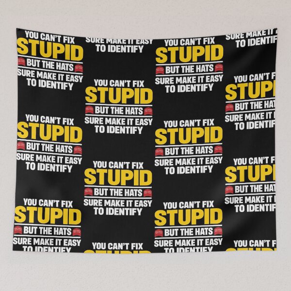 Item preview, You Can't Fix Stupid Political Satire Hat Humor designed and sold by Mind-Drift.
