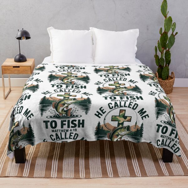 Item preview, He Called Me to Fish Christian Bass Fishing designed and sold by Glow-Paw-Studio.