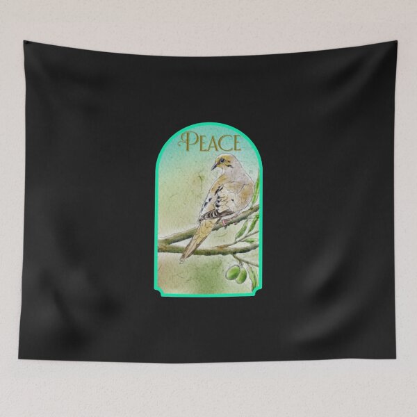 Item preview, Mourning Dove Peace Olive Tree designed and sold by Bobtheharper.