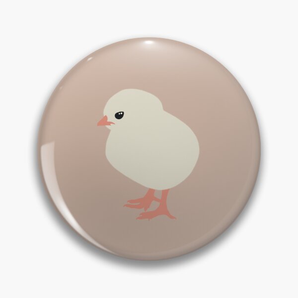 Item preview, Cute Minimalist Chick II on Warm Taupe Background designed and sold by Nasdigitalart.