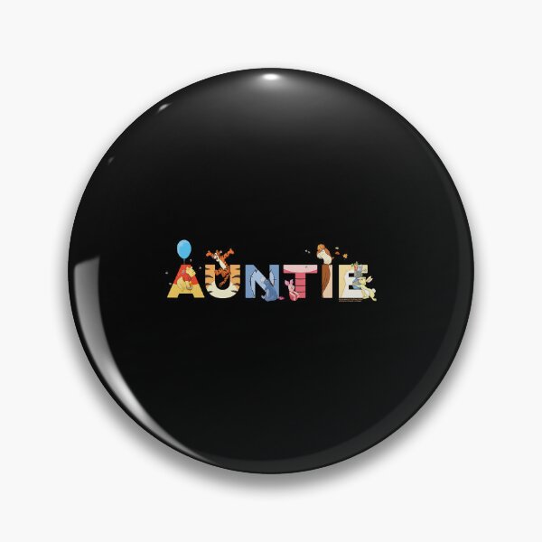 Item preview, Disney Auntie Family Lettering Winnie the Pooh Friends designed and sold by Glow-Paw-Studio.