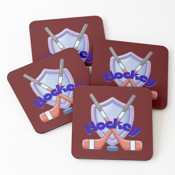 Item preview, Vintage Ice Hockey Shield – Hockey Stick, Puck and Helmet Sport Art designed and sold by Evelashop.