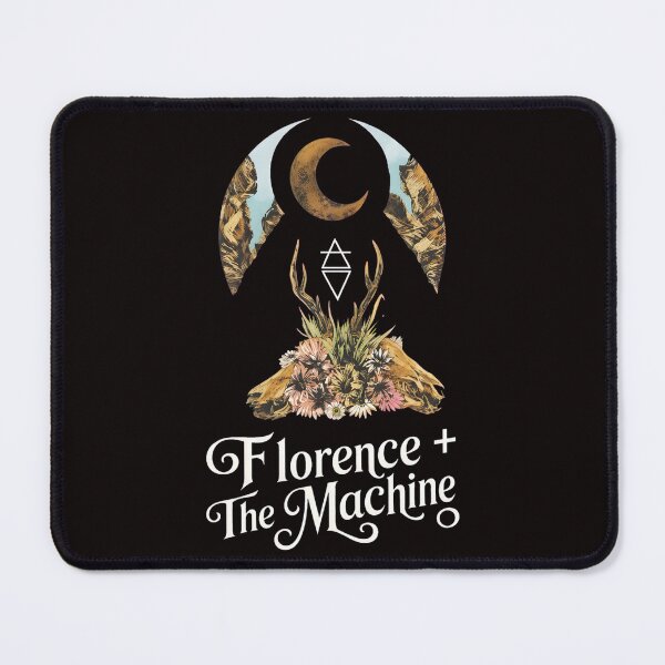 Item preview, Florence Machine Celestial Floral Skull Mountain Art designed and sold by MouDesignArt.