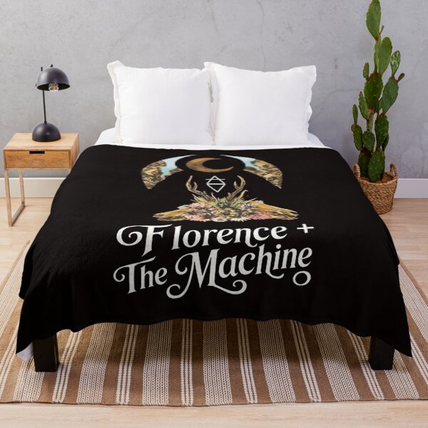Item preview, Florence Machine Celestial Floral Skull Mountain Art designed and sold by MouDesignArt.