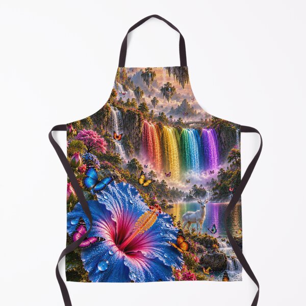 Item preview, Rainbow Waterfall Floating Cottage Owl designed and sold by nardreelxz.