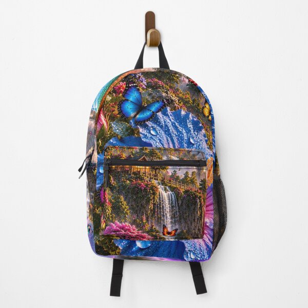 Item preview, Rainbow Waterfall Floating Cottage Owl designed and sold by nardreelxz.