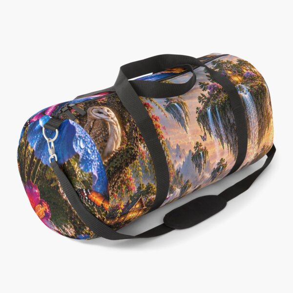 Item preview, Rainbow Waterfall Floating Cottage Owl designed and sold by nardreelxz.
