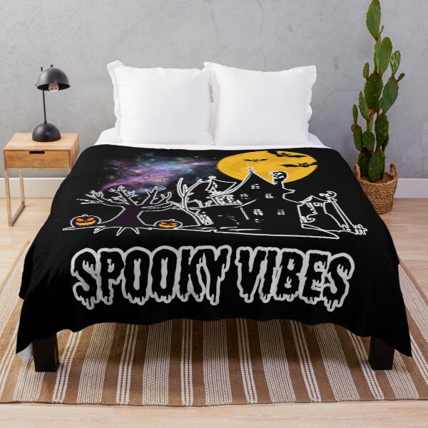 Item preview, Spooky Vibes Haunted House Shirt, Halloween Tee for Cosmic Goth, Celestial Pumpkin Gift designed and sold by E20STUDIO.