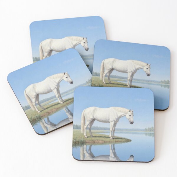 Item preview, White Horse by Still Lake Reflection designed and sold by KAMOCHI Art.
