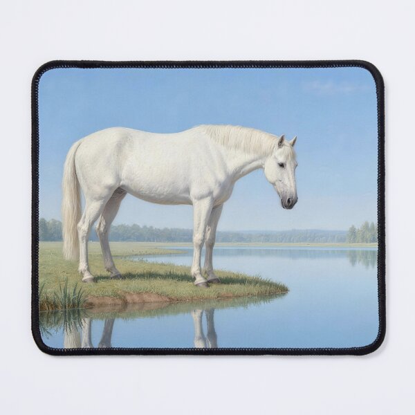 Item preview, White Horse by Still Lake Reflection designed and sold by KAMOCHI Art.