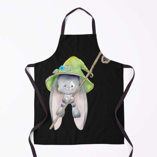 Item preview, Cute Bunny Witch Green Hat Wooden designed and sold by Bobtheharper.