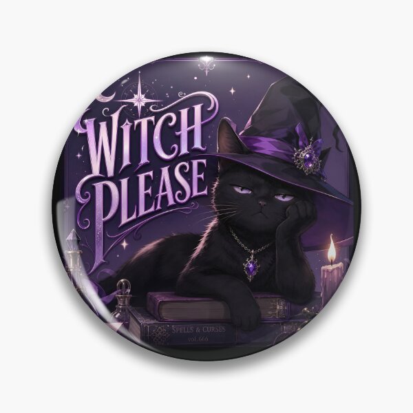 Item preview, Witch Please Funny Halloween Black Cat Witchy Spooky Season Design designed and sold by ManggaeJM.