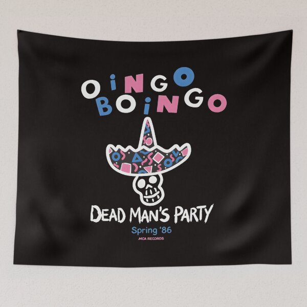 Item preview, Oingo Boingo Dead Man's Party Spring '86 Skull Sombrero designed and sold by MouDesignArt.