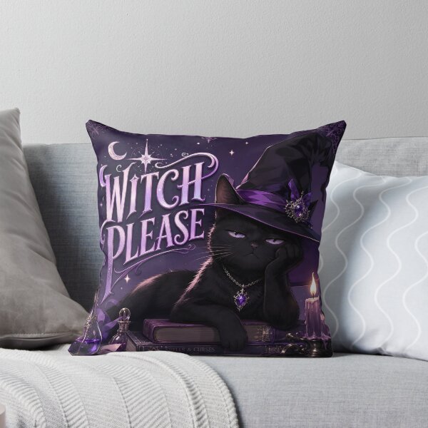 Item preview, Witch Please Funny Halloween Black Cat Witchy Spooky Season Design designed and sold by ManggaeJM.