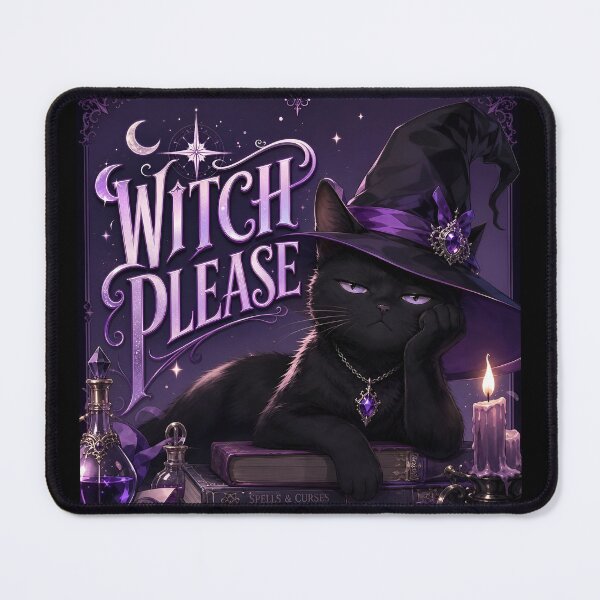 Item preview, Witch Please Funny Halloween Black Cat Witchy Spooky Season Design designed and sold by ManggaeJM.
