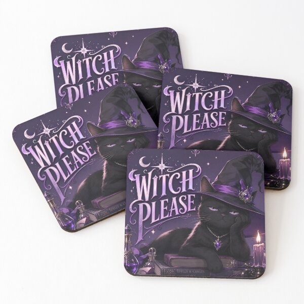 Item preview, Witch Please Funny Halloween Black Cat Witchy Spooky Season Design designed and sold by ManggaeJM.
