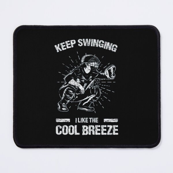 Item preview, Vintage Baseball Catcher Quote Keep Swinging Art designed and sold by AntoineLaram.