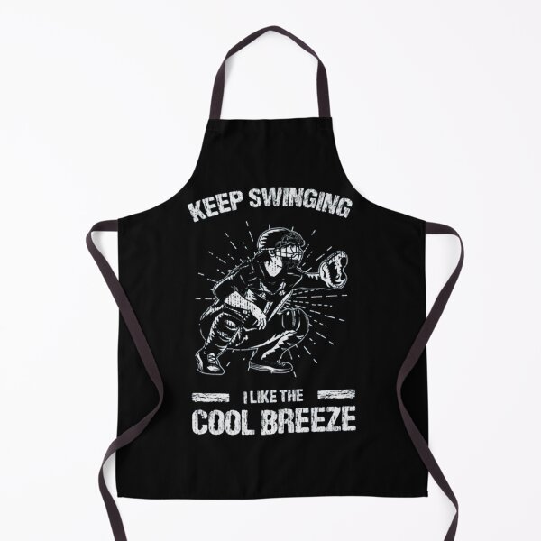 Item preview, Vintage Baseball Catcher Quote Keep Swinging Art designed and sold by AntoineLaram.