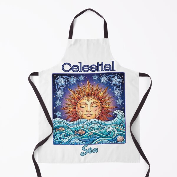 Item preview, Celestial Sea: Mystical Sun, Stars, and Ocean Waves designed and sold by ScenicRoute66.