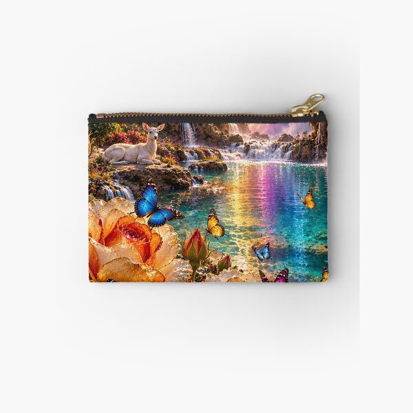 Item preview, Mountain Sunrise Rainbow Waterfall designed and sold by nardreelxz.