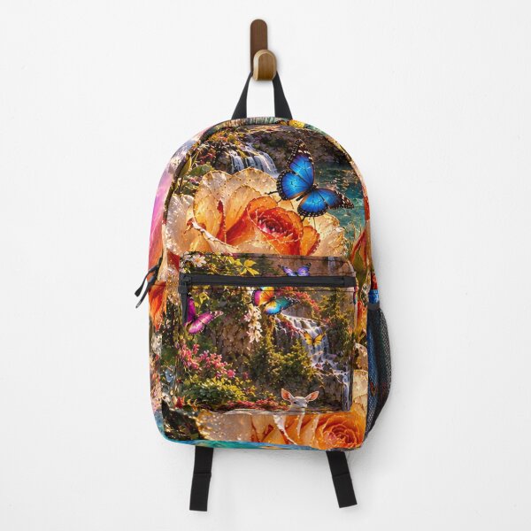 Item preview, Mountain Sunrise Rainbow Waterfall designed and sold by nardreelxz.