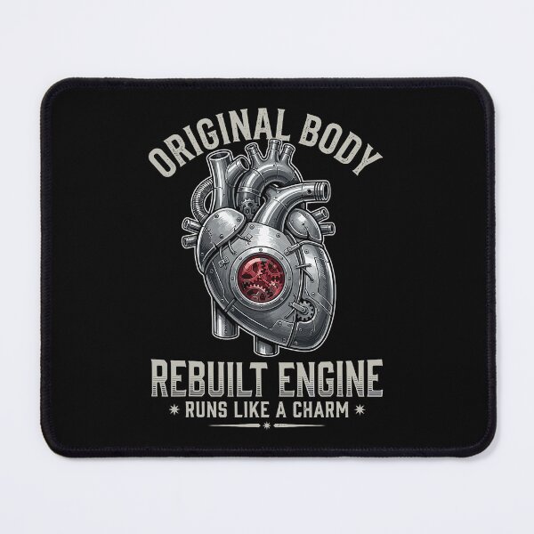 Item preview, Mechanical Heart Rebuilt Engine Steampunk Anatomy Humor designed and sold by Glow-Paw-Studio.