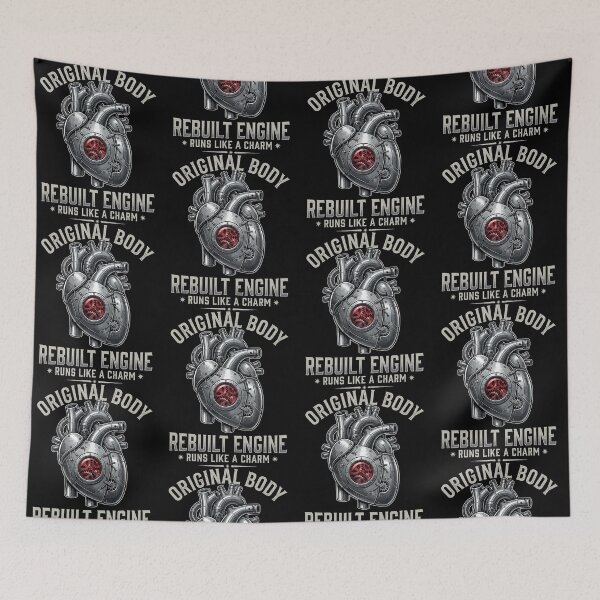 Item preview, Mechanical Heart Rebuilt Engine Steampunk Anatomy Humor designed and sold by Glow-Paw-Studio.