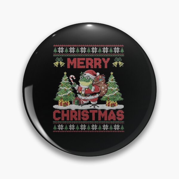 Item preview, Merry Christmas Frog Santa Ugly Sweater Holiday Design designed and sold by MiALopezArt.