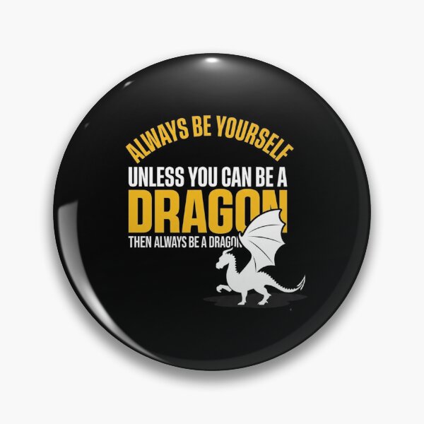Item preview, Always Be Yourself Unless You Can Be A Dragon Minimalist White Silhouette designed and sold by Ostericaimusa.