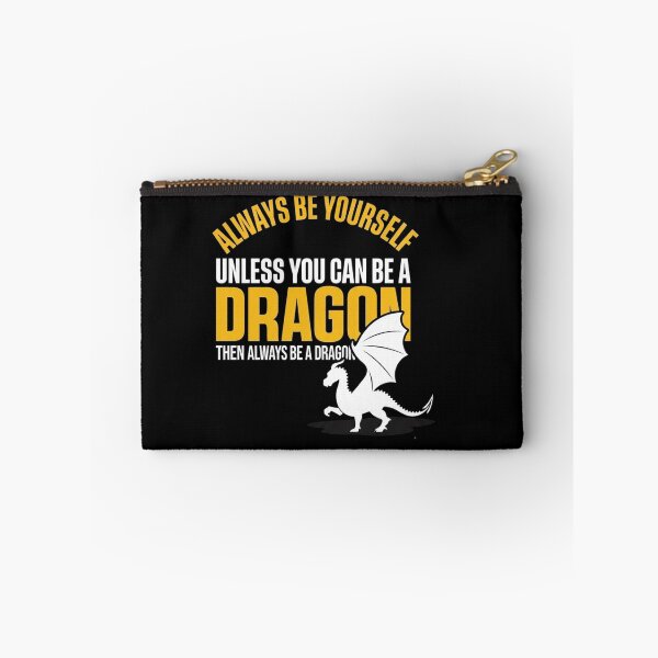 Item preview, Always Be Yourself Unless You Can Be A Dragon Minimalist White Silhouette designed and sold by Ostericaimusa.