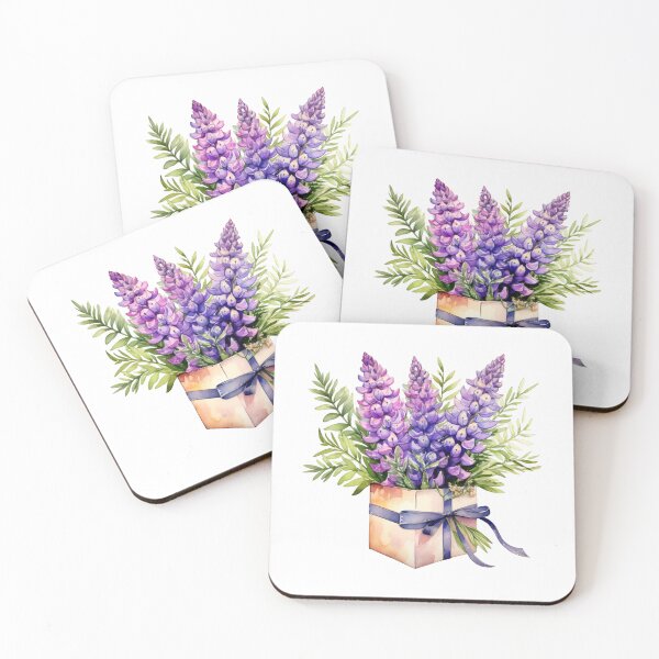 Item preview, Lupine Flower Gift | Elegant Botanical Floral Art designed and sold by Mandayartstudio.