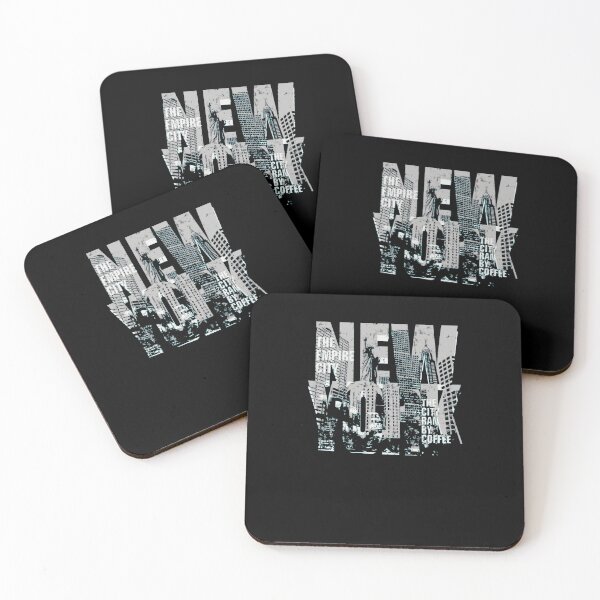 Item preview, New York City Skyline Typography Distressed Art designed and sold by AntoineLaram.