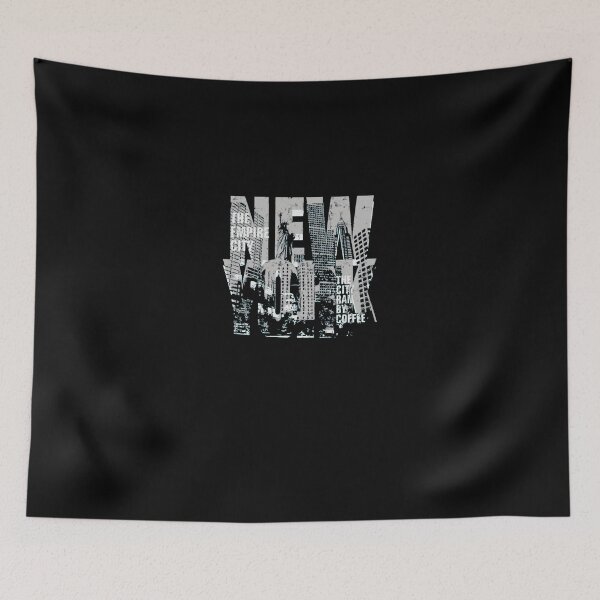 Item preview, New York City Skyline Typography Distressed Art designed and sold by AntoineLaram.