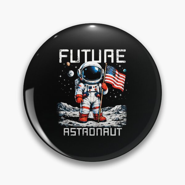 Item preview, Future Astronaut Moon Mission Space Explorer USA Flag designed and sold by Glow-Paw-Studio.