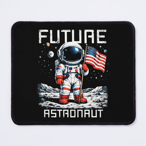Item preview, Future Astronaut Moon Mission Space Explorer USA Flag designed and sold by Glow-Paw-Studio.