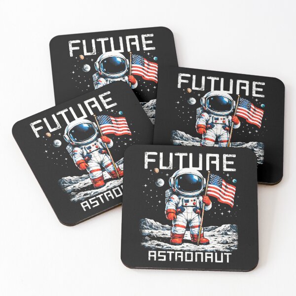 Item preview, Future Astronaut Moon Mission Space Explorer USA Flag designed and sold by Glow-Paw-Studio.