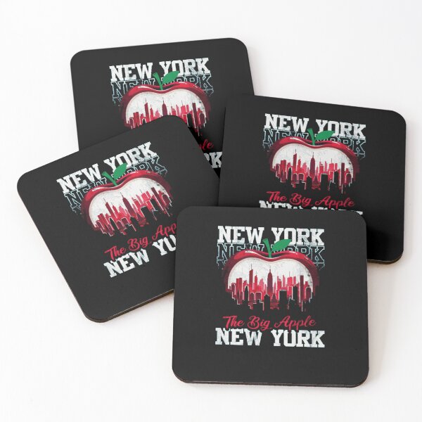 Item preview, The Big Apple Red City Skyline Art designed and sold by AntoineLaram.