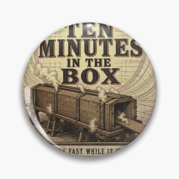 Item preview, Ten Minutes In The Box Badge Steam Bending Boat Frames designed and sold by BoosterShop.