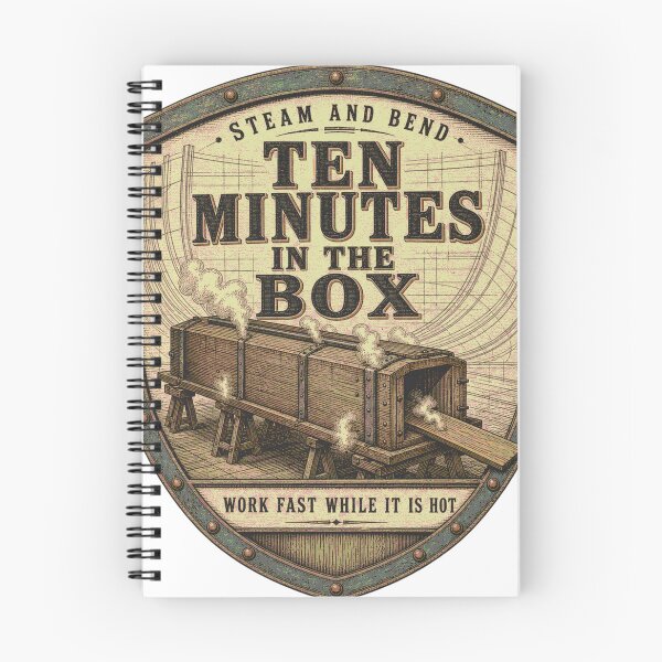Item preview, Ten Minutes In The Box Badge Steam Bending Boat Frames designed and sold by BoosterShop.