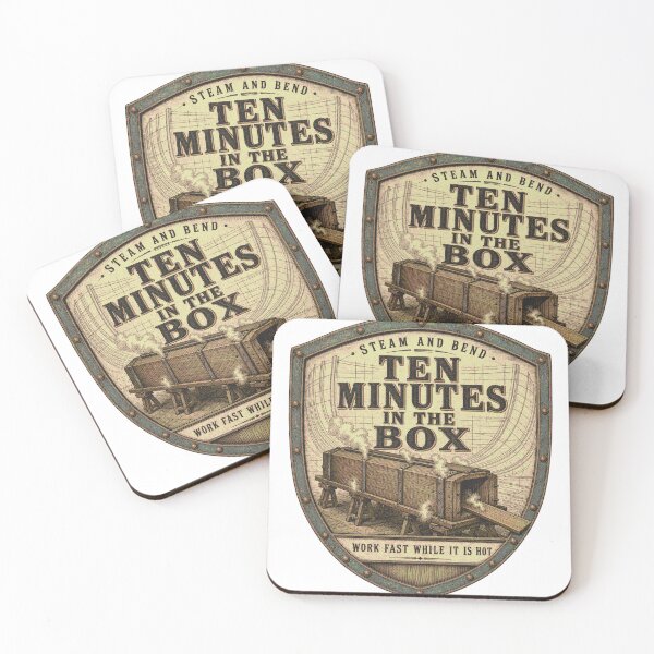 Item preview, Ten Minutes In The Box Badge Steam Bending Boat Frames designed and sold by BoosterShop.