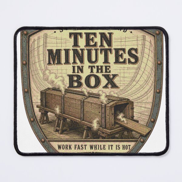 Item preview, Ten Minutes In The Box Badge Steam Bending Boat Frames designed and sold by BoosterShop.
