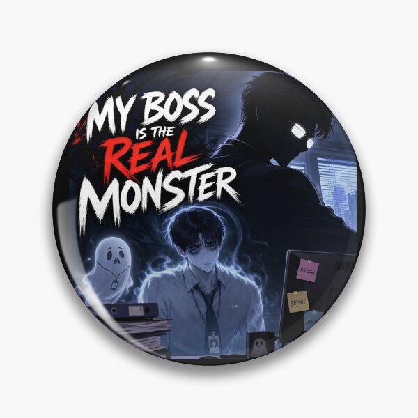 Item preview, My Boss Is the Real Monster Funny Halloween Office Humor Work Meme designed and sold by ManggaeJM.
