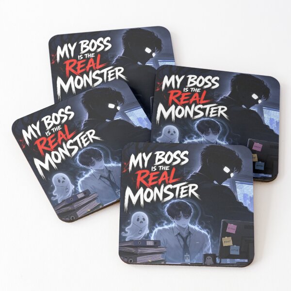 Item preview, My Boss Is the Real Monster Funny Halloween Office Humor Work Meme designed and sold by ManggaeJM.
