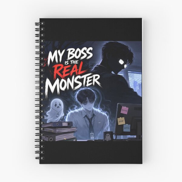 Item preview, My Boss Is the Real Monster Funny Halloween Office Humor Work Meme designed and sold by ManggaeJM.